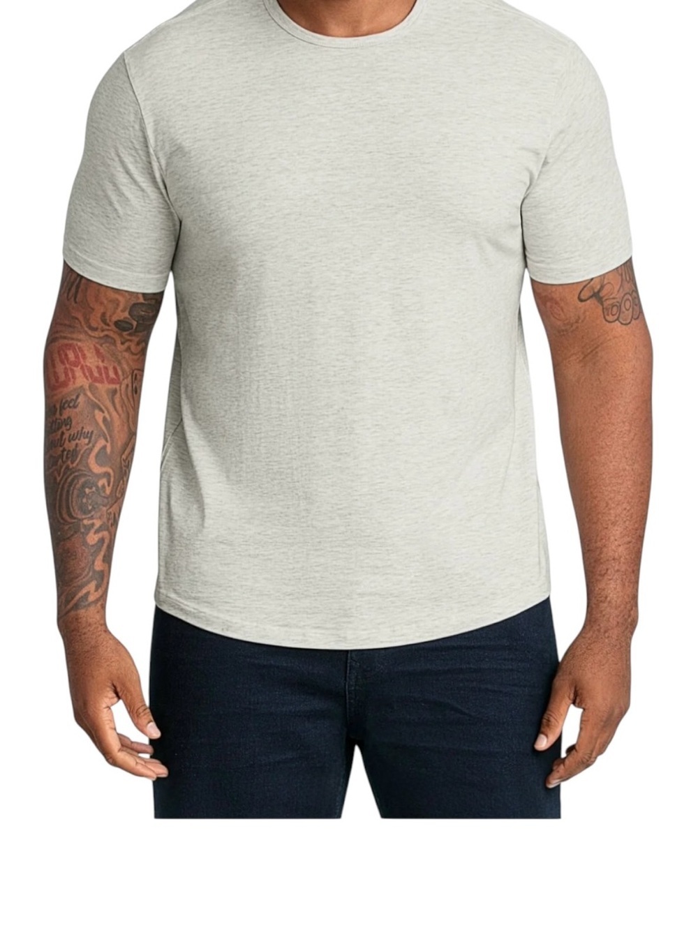 Men's Crew Neck T-Shirt in Oatmeal Heather